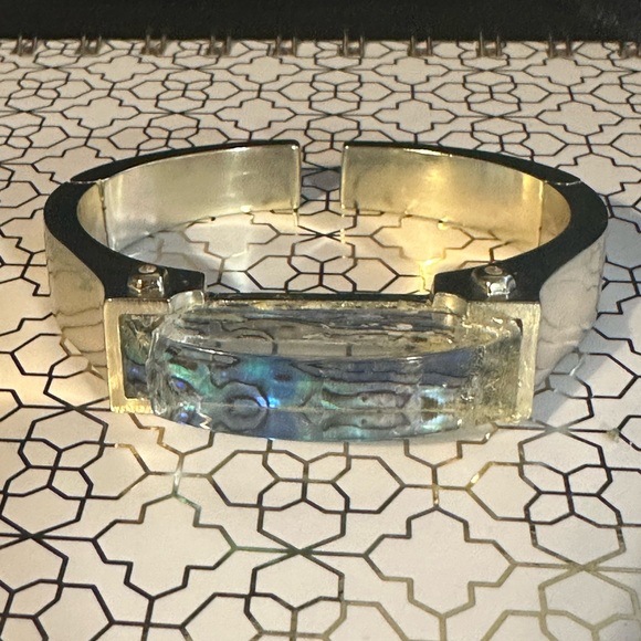 Kendra Scott Kailey Hinge Cuff Bracelet Abalone - Please READ description - Picture 3 of 14